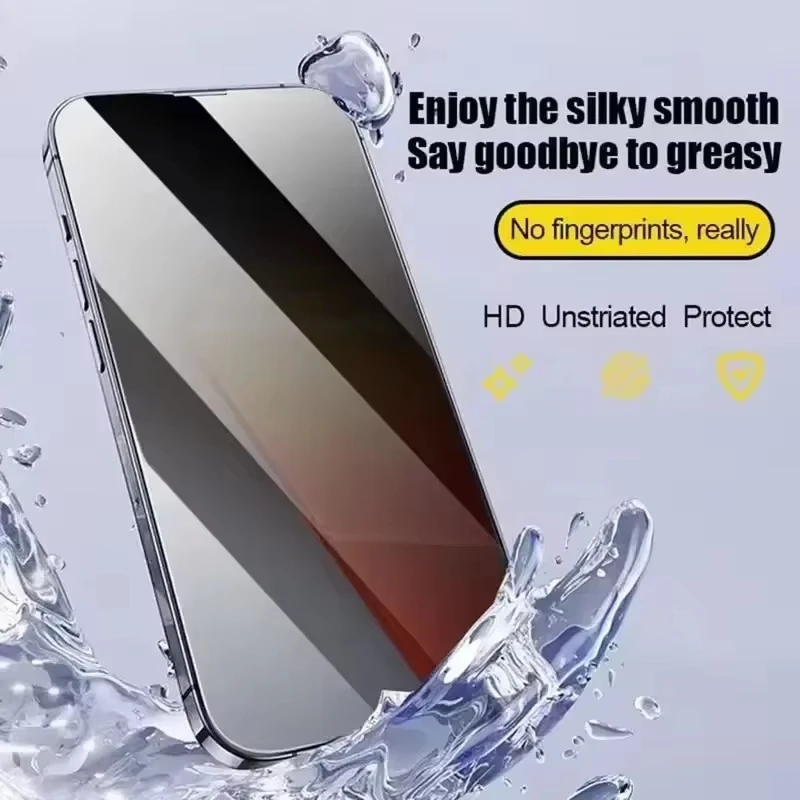 1-5Pcs Oleophobic Coating Privacy Screen Protector For Xiaomi Redmi Note 13 14 12 11 10 Pro Redmi 13C 15C 14C 12C Anti-Spy Glass