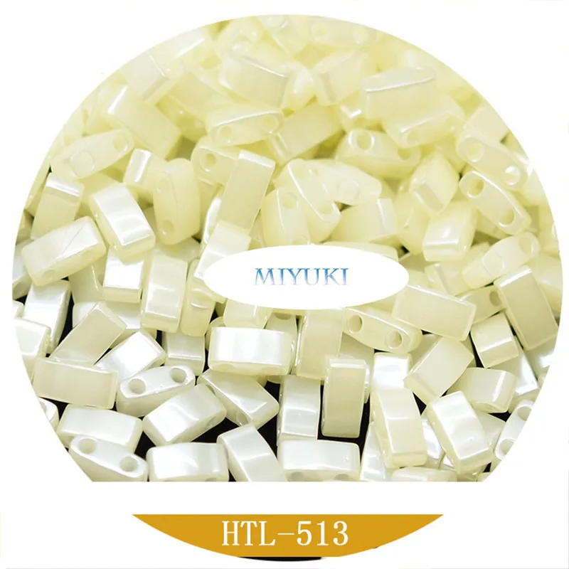 Half Tila Beads HTL Japan Miyuki  Imported Rice Beads  Solid Color Pearly Lustre Series 3G