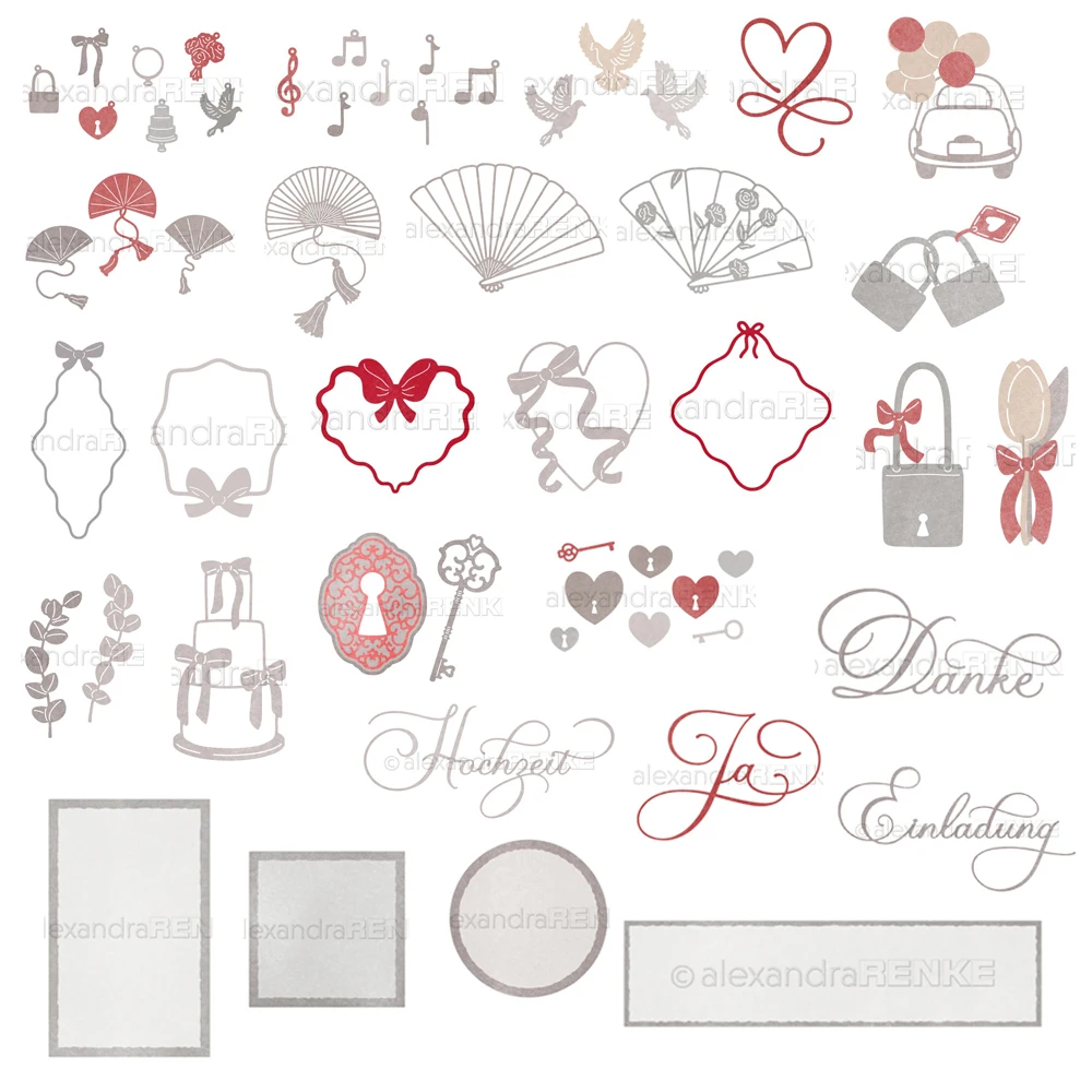 Piggy Craft Metall-Stanzformen, Schneidform, Schleifen- und Buchstabenmuster, Feiertags- und Party-Serie, Scrapbook-Papier, Bastelwerkzeug, Stanzmesser, Stanzform, Stanzschablone.