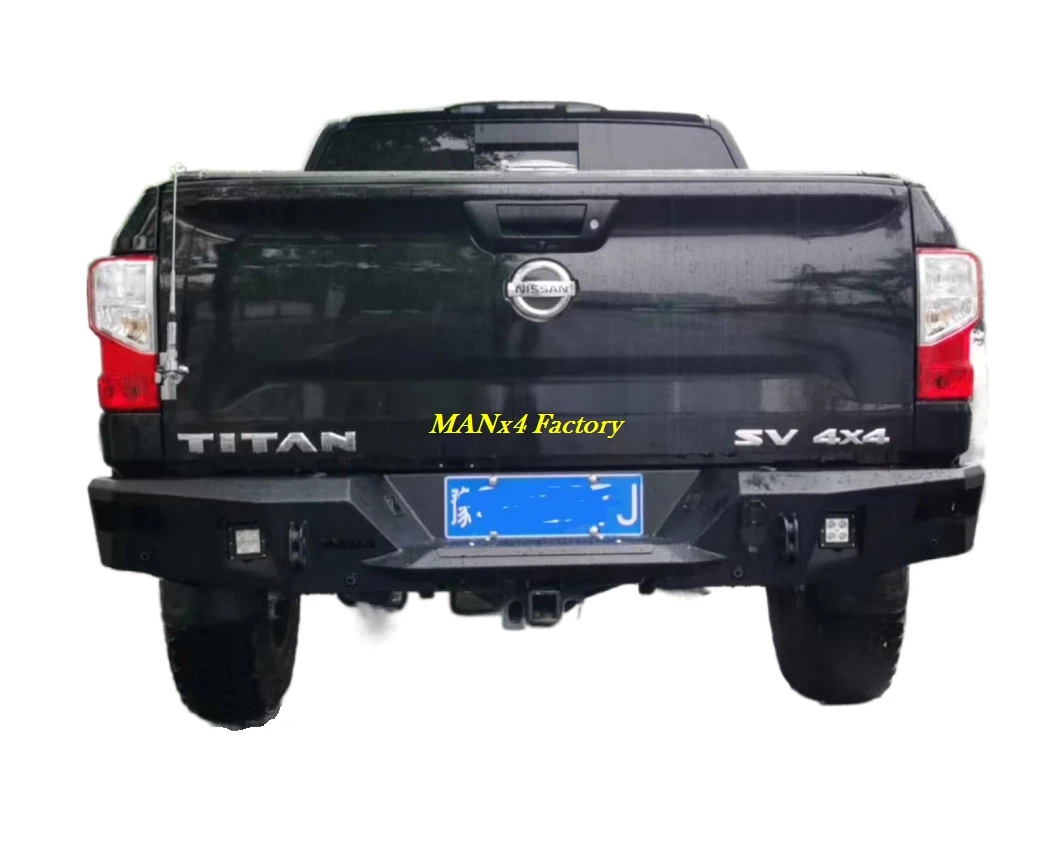 MANx4  Steel Bumper Rear Bumper For Nissan Titan 2016+ Pickup