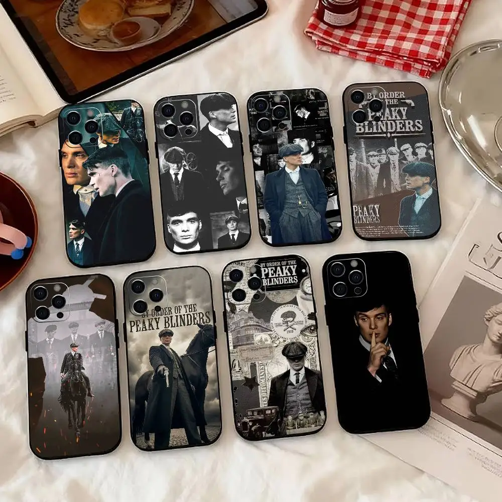 

Movie P-Peakys-b-Blinder Phone Case For iPhone 17, 16,15,14,13,12,11 Plus,Pro Max, Others Soft Black Cover