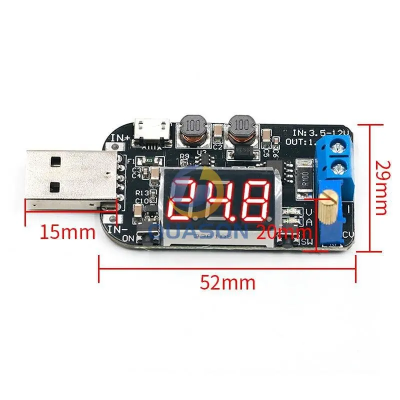 DC-DC CVCC 15W 5V to 1V 9V 12V 24V Adjustable Step UP step Down Power Supply Module Boost Buck Voltage regulator Converter