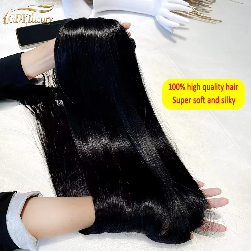 16A Vietnamesisches Rohhaar, knochenglatte Bündel, 100 % unbehandelte Echthaarverlängerungen, doppelt gewebt, 10-36 Zoll, Naturfarbe # 1B – Detail 26