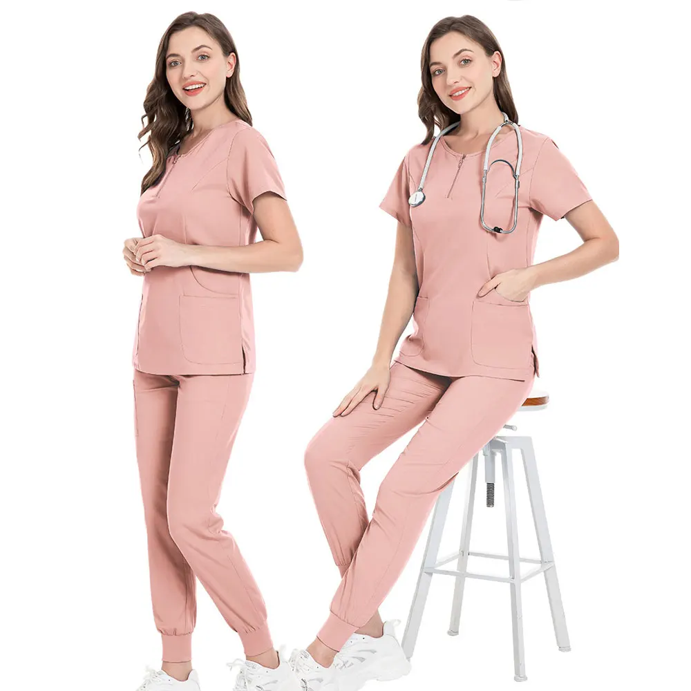 للجنسين الزي الطبي الرجال النساء ملابس التمريض الجمال زي ممرضة الدعك مجموعات طبيب الأسنان عمال السراويل السريرية