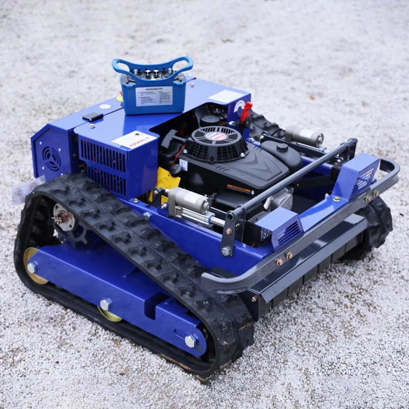 Customized Tracked Hammer Flail Lawn Mower,small flail mower Remote-Controlled Orchard Grass Mower for mountain orchard weeding