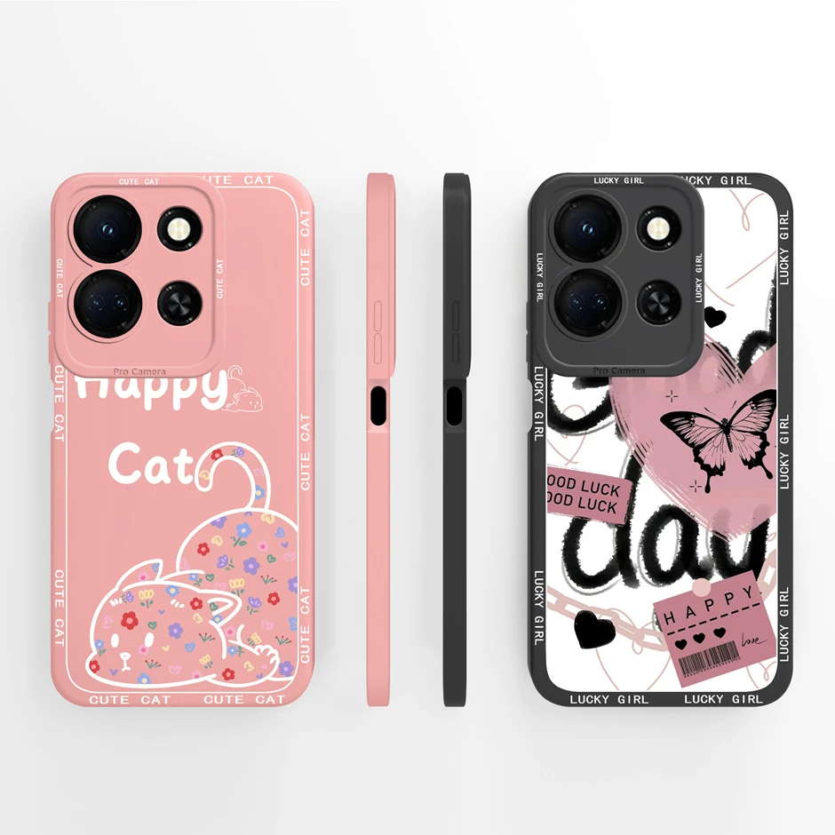 For Tecno Infinix Note 30 4G 5G Phone Cover Cute Cartoon Pattern Liquid Silicone Shell For Infinix Note 30 Pro Prevalent Funda