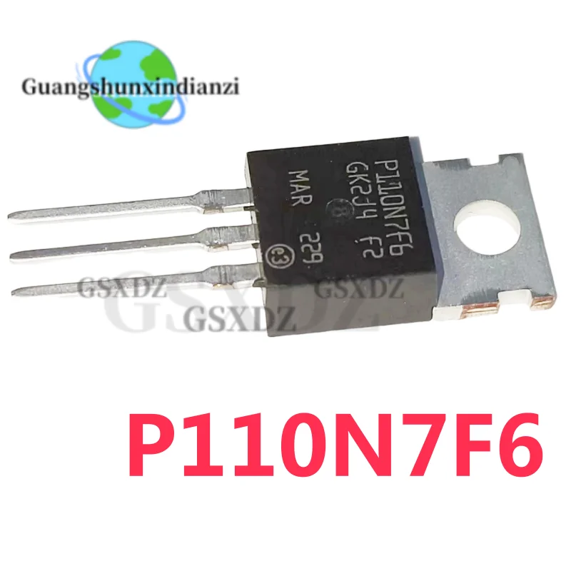 10PCS NEW 100% quality STP110N7F6 P110N7F6 110N7F6 TO-220 N-channel MOS field-effect transistor