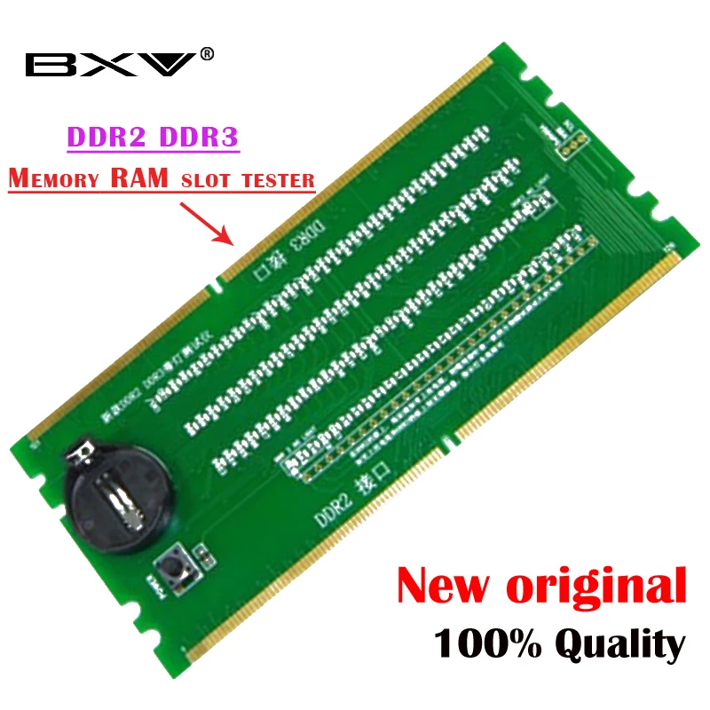 100% New original Desktop DDR2 DDR3 Memory RAM Slot Tester with LED DDR2 DDR3 Slot Tester for Desktop Motherboard free shipping