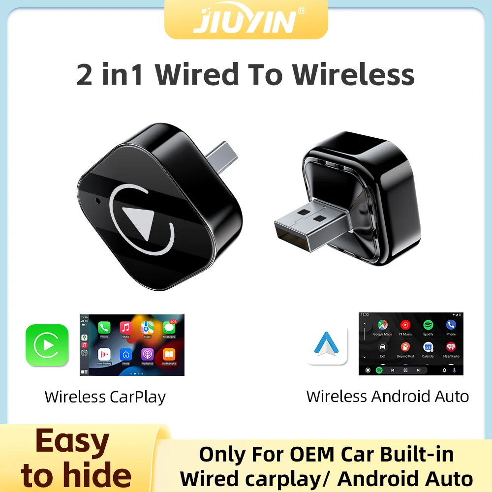 

Беспроводной адаптер CarPlay Android Auto USB Smart Dongle Mini Box Plug And Play Универсальный для VW Для Toyota Для BMW Для Honda