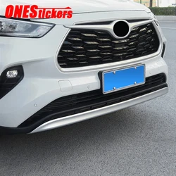 Car Accessories Front Bumper Lip Splitter Spoiler Anti-rubbing Protection Strip Trim Cover For Toyota Highlander XU70 2021 2022