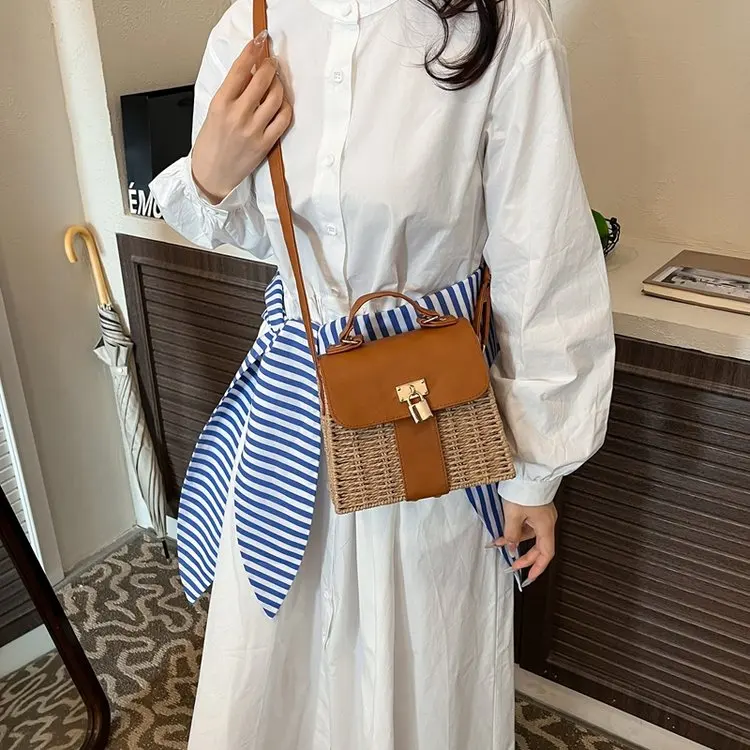 

Изысканная повседневная кожаная женская сумка, роскошная модная сумка в парижском стиле, простая элегантная сумка-тоут, высококачественная сумка через плечо.