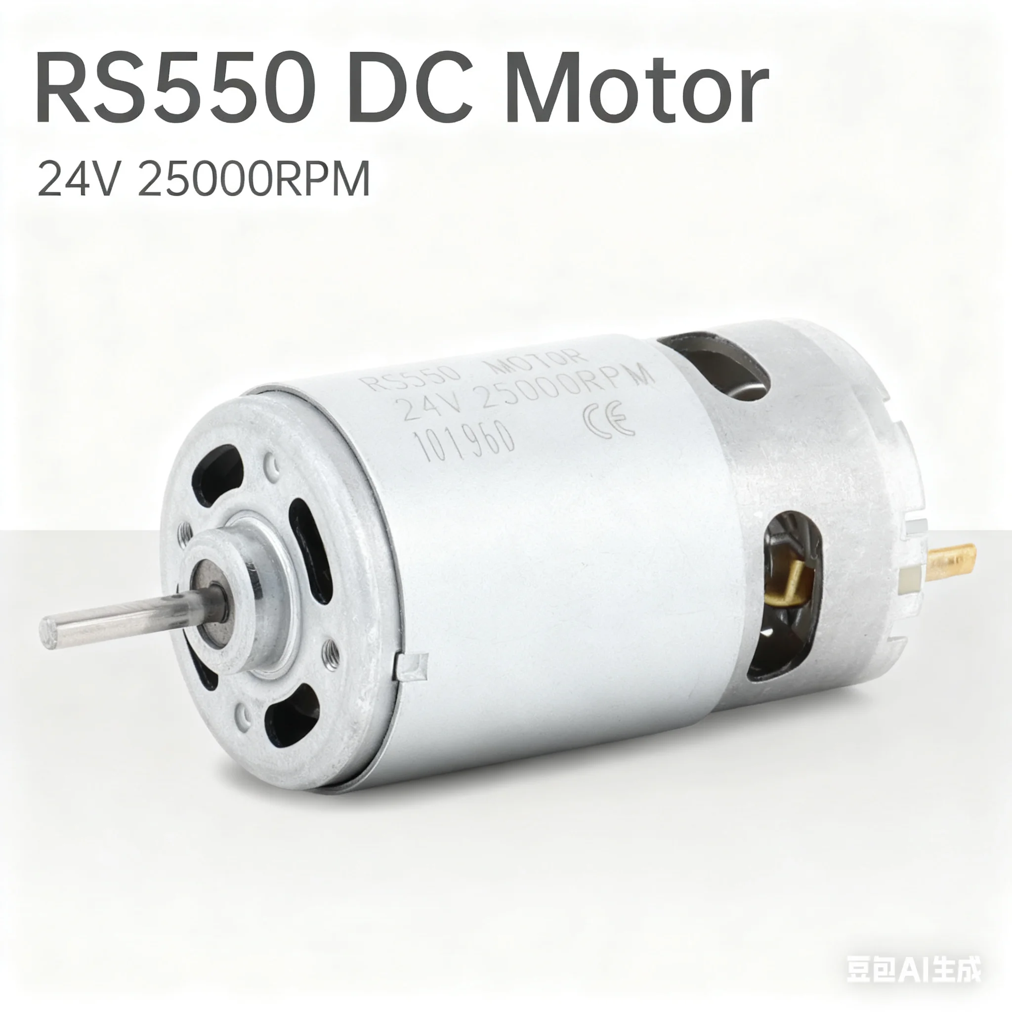 RS550 DC Motor 24V 25000RPM High Speed Motor Electric Drive Motor for Kids Ride On Car Motor Upgrade / 18V / 20V / 24V Motor DIY