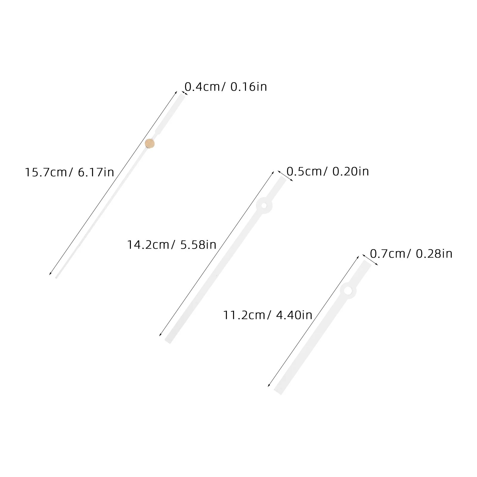 5pcs 50 Sets Silent Clock Movement Kit Non-Ticking Quartz Mechanism with Hour Minute and Second Hands Repair Components for DIY