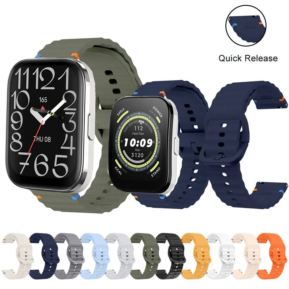 22mm Universal Band for Amazfit BIP 5/BIP 5 Unity/GTR4 3 2/Balance Quick Release Accessory Strap for Amazfit BIP 5 Unity 49mm