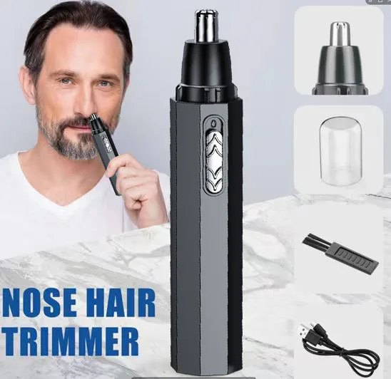 Men's nose hair trimmer  device electric men's  shaving device for men nose hair shaving scissors unisex nose hair trimmer