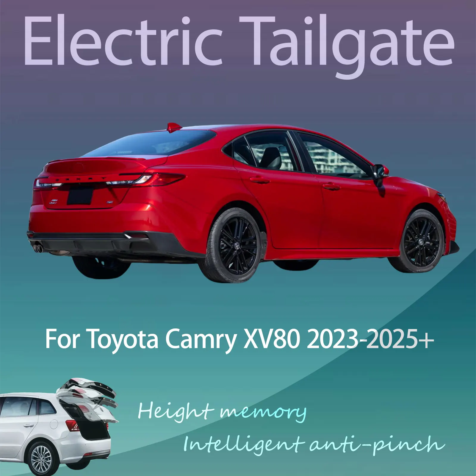 For Toyota Camry XV80 2023-2025+ Electric Tailgate with Sensor Trunk Anti-pinch Memory Height Intelligent Operation