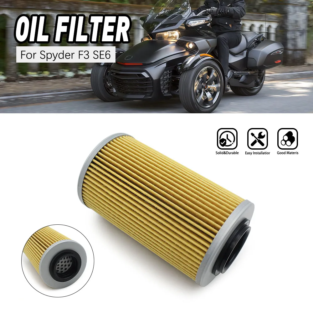 

Motorcycle Oil Filter For Can-Am Spyder ALL SE6-SM6 Spyder Models with 1330 Motors RT F3