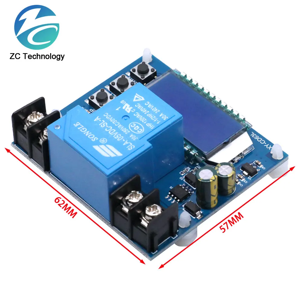 XY-CD63L 30A Battery Charging Control Module Full Power off DC Voltage Protection Under Voltage Power Loss Protector