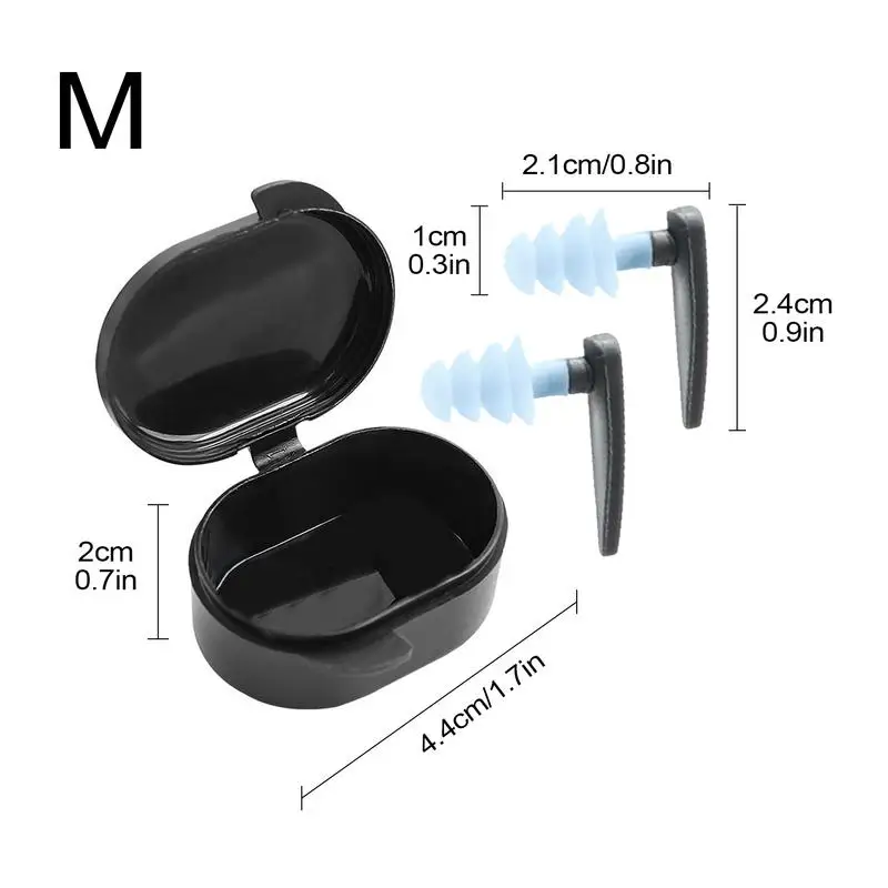 Silicone Ear Plugs Swimming Silicone Swimming Ear Plugs Earplugs 4-layer Waterproof Design Comfy Earplugs For Adults For