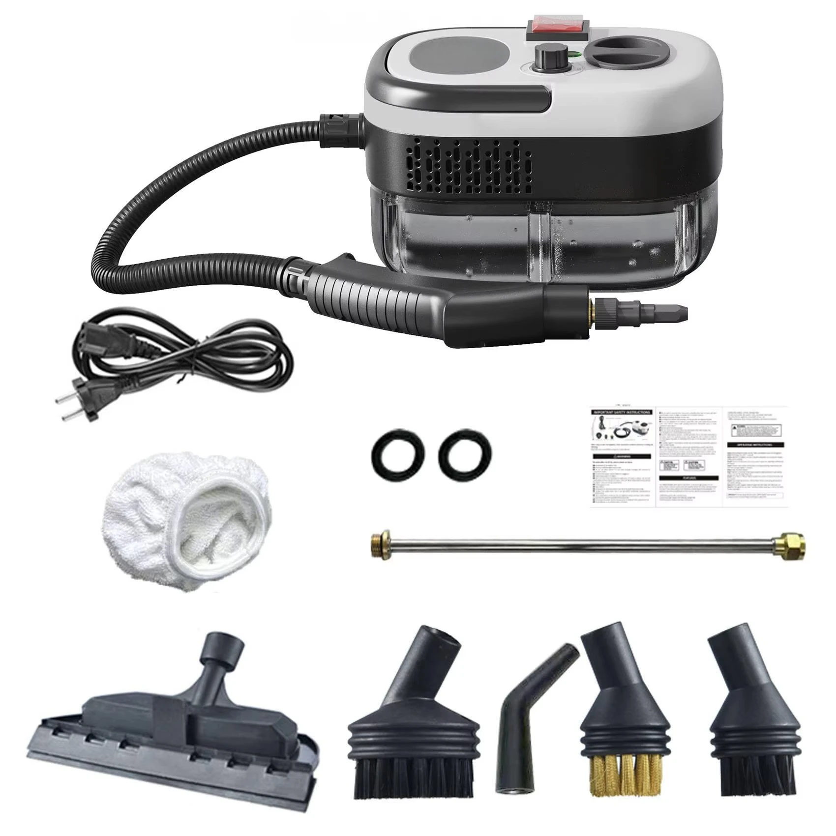 

2500W Steam Cleaner 220V/110V High Pressure High Temperature Handheld Steam Cleaner for Air Conditioner Kitchen Car