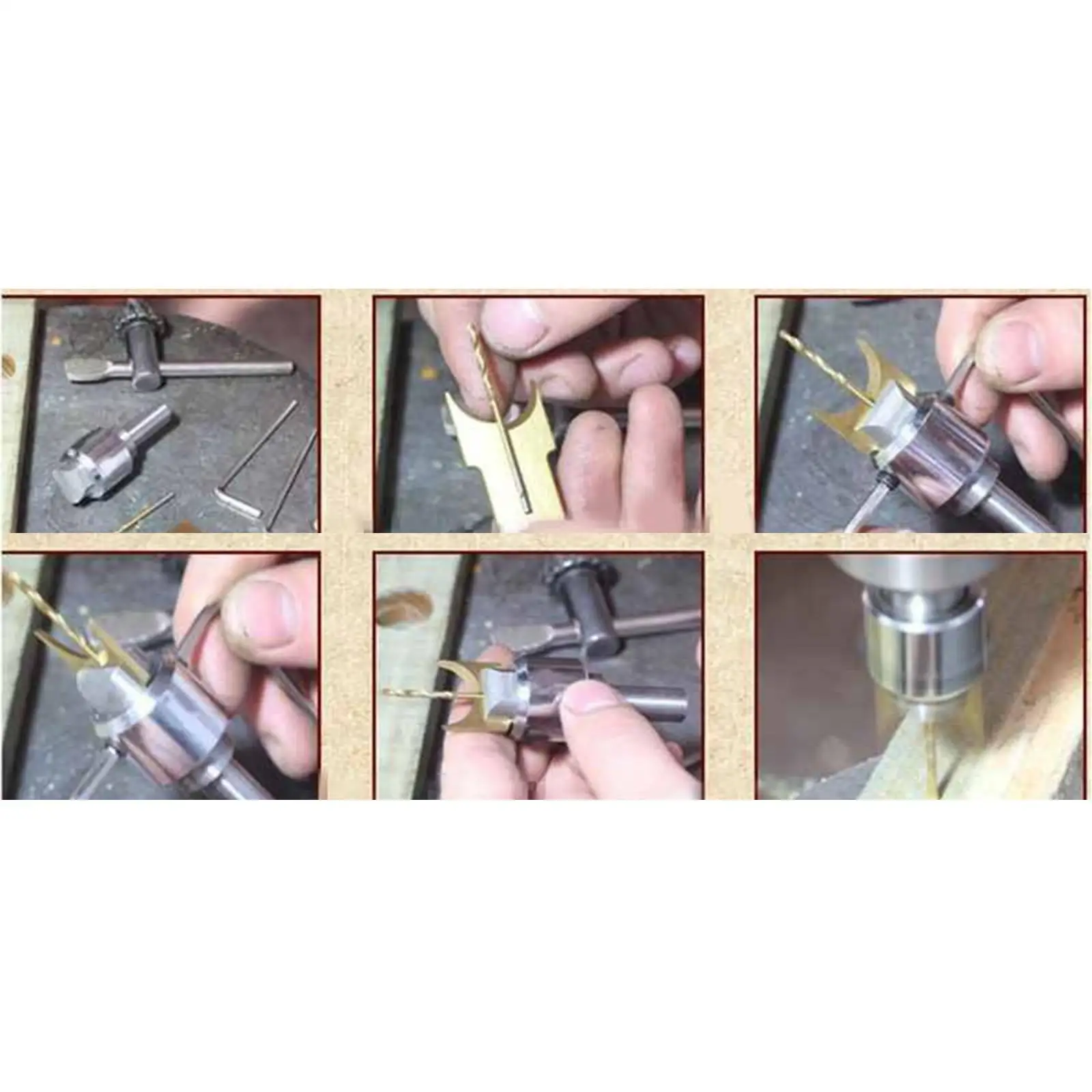 16 Pcs Bead Drill ,Wood Bead Drill Bit Wooden Bead Maker Wood Bead Drill Bit for DIY Rings Making Jewelry Supplies
