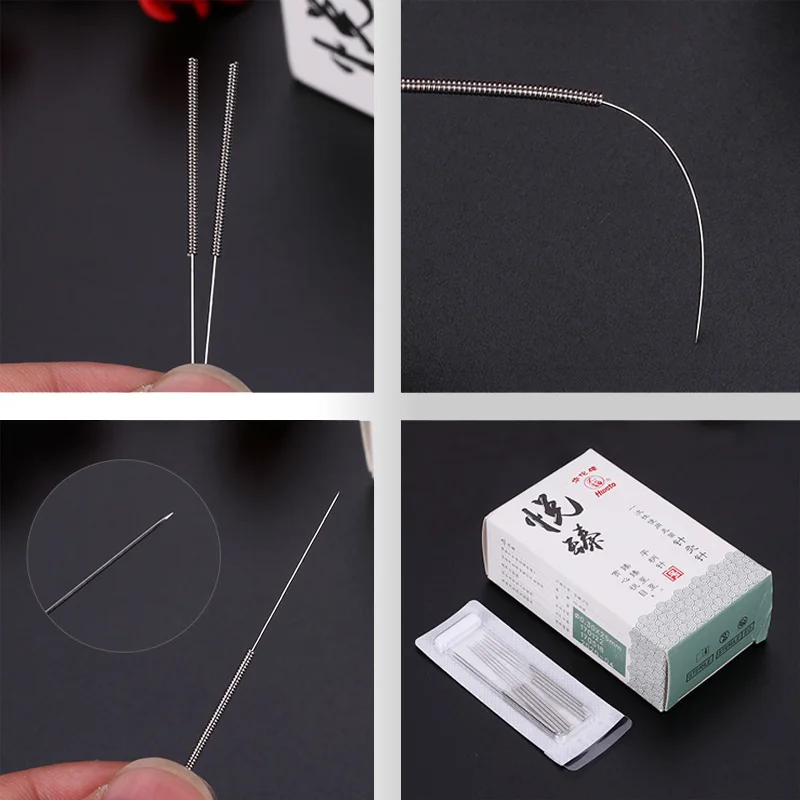 needle 100 sterile disposable acupuncture beauty massage acupuncture needle 0.25/0.30/0.35mm gua sha  massager