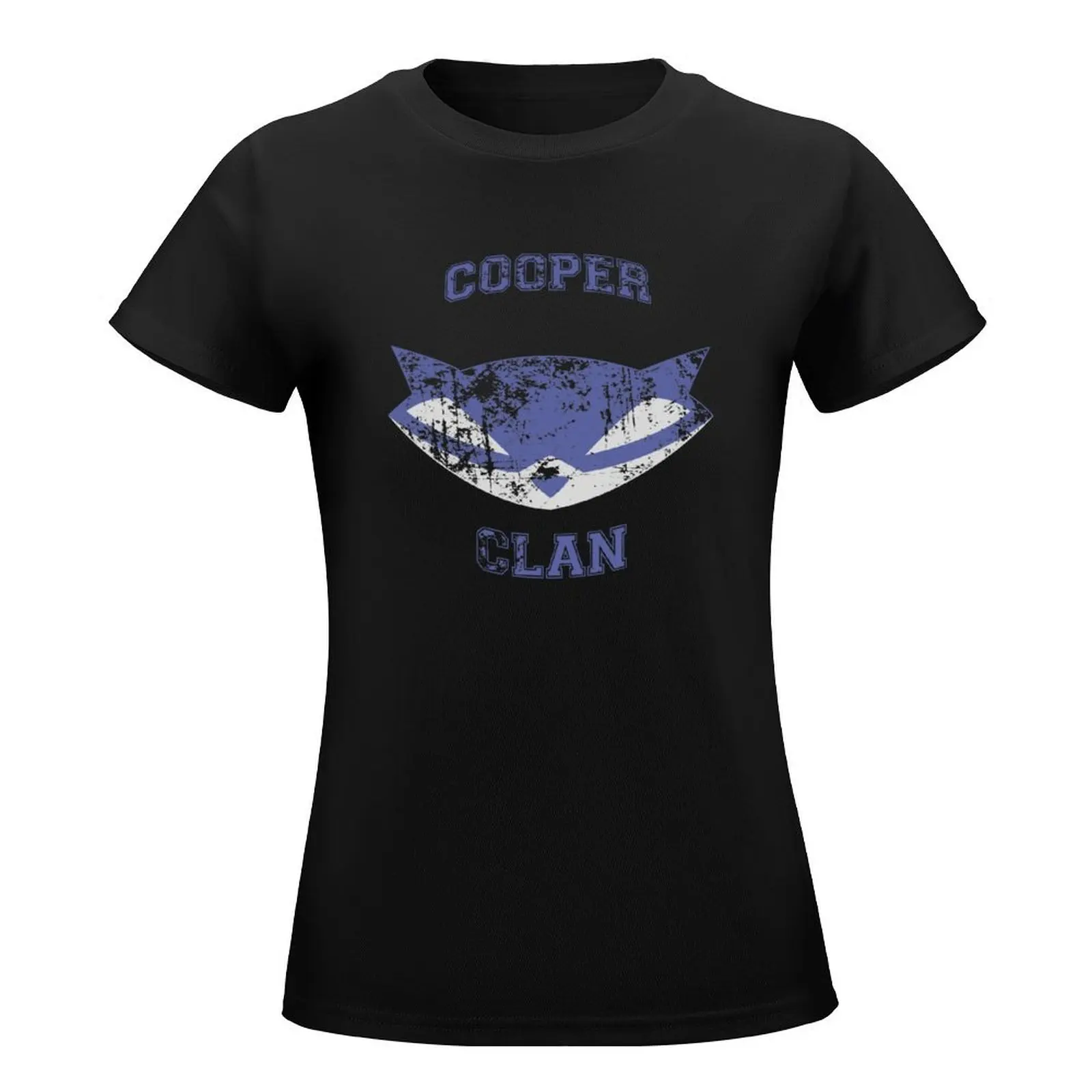 Cooper Clan distressed T-Shirt sports fans lady clothes anime clothes cute tops tshirts for Women