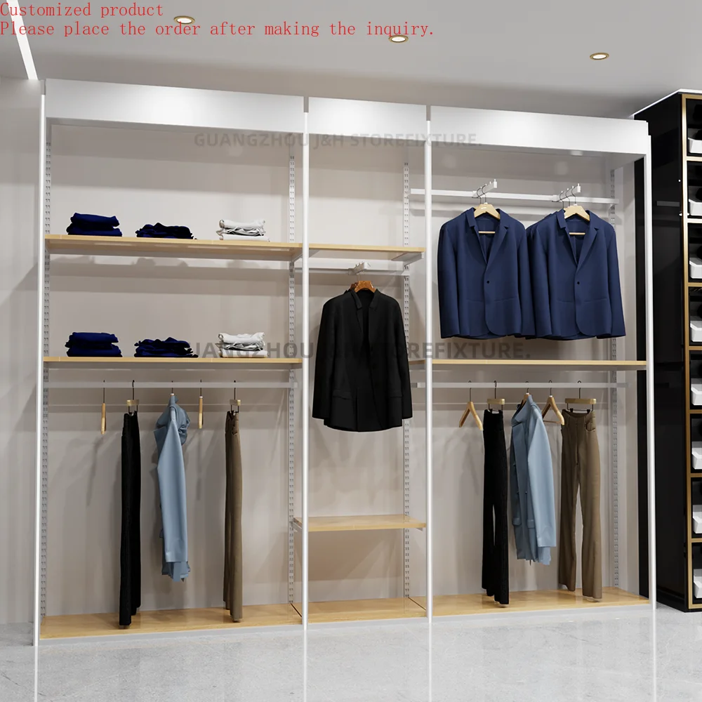 맞춤형 맞춤형 맞춤형 스테인레스 스틸 독립형 의류 랙 헤비 듀티 더블 로드 옷걸이 의류 걸이 스탠드 Stora