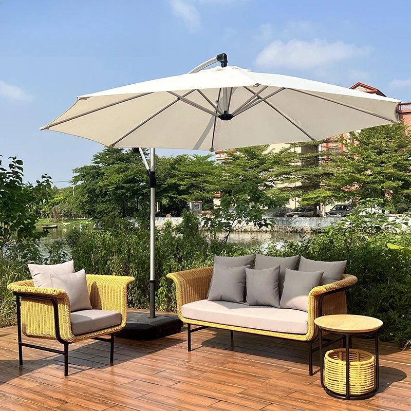 

Outdoor leisure creative rattan sofa garden courtyard outdoor pendulum waterproof sunscreen single
