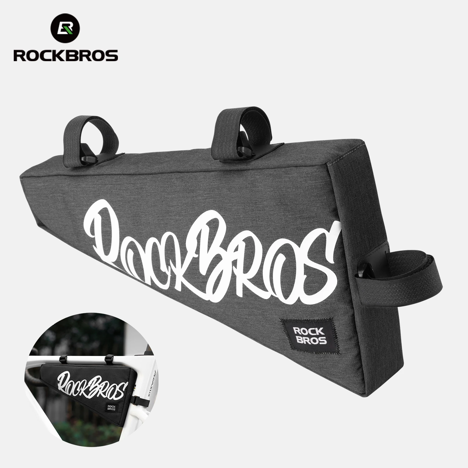 

ROCKBROS Bicycle Triangle Bag Bike 1.9L Large Capacity Frame Front Tube Bag MTB Road Waterproof Cycling Bag Cycling Accessories