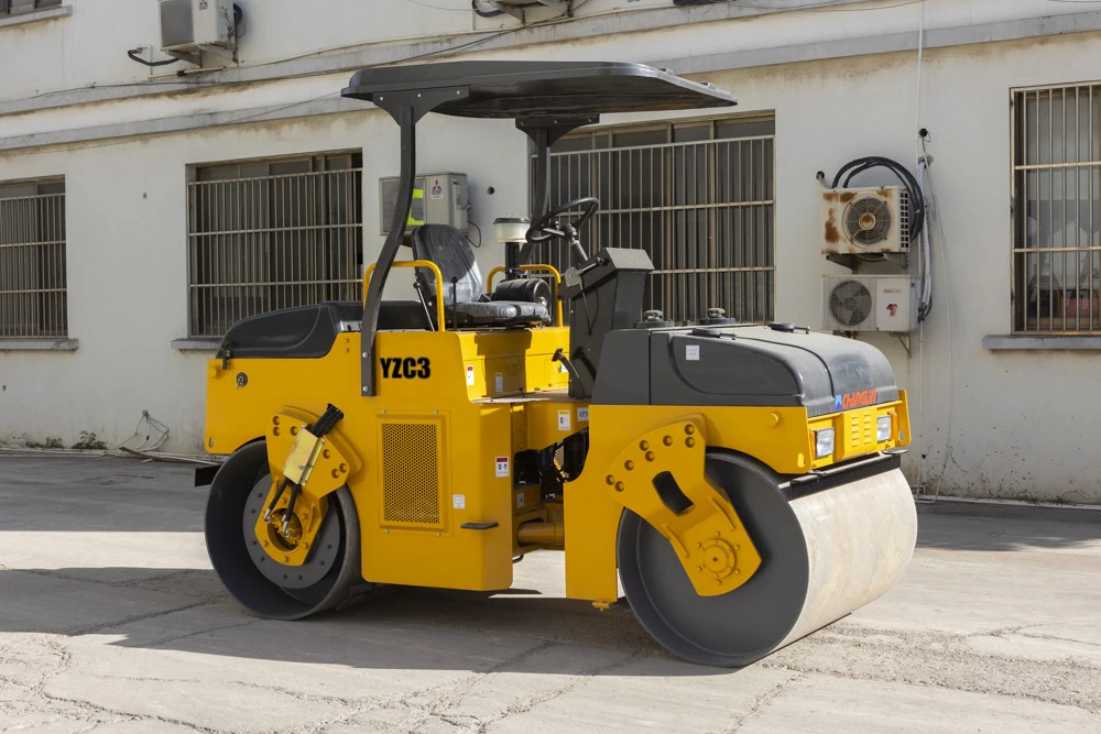 Chinese 3tons 3000kg Mini Road Roller Compactor Factory Direct Supply Micro Roller Machine