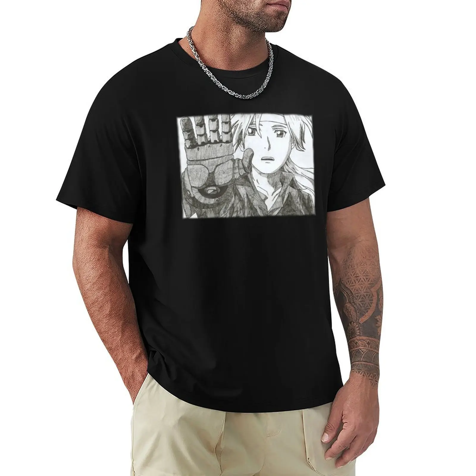 The Fullmetal Alchemist T-Shirt Simple Graphic Design T-Shirt