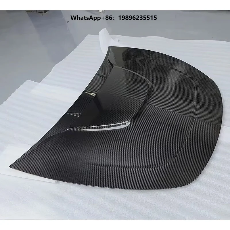 Dry Carbon Fiber Material Car Front Engine Hood FRP Prime Body Kits Bumper Protect Guard for  Y