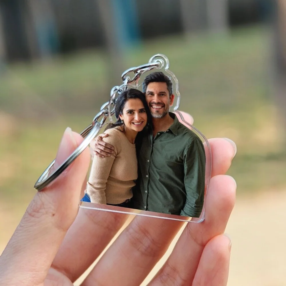 Personalized Custom Acrylic Keychains Customized Photo Fridge Cutout Magnets Customized portrait pet keychain DIY Key Chain Gift view 2
