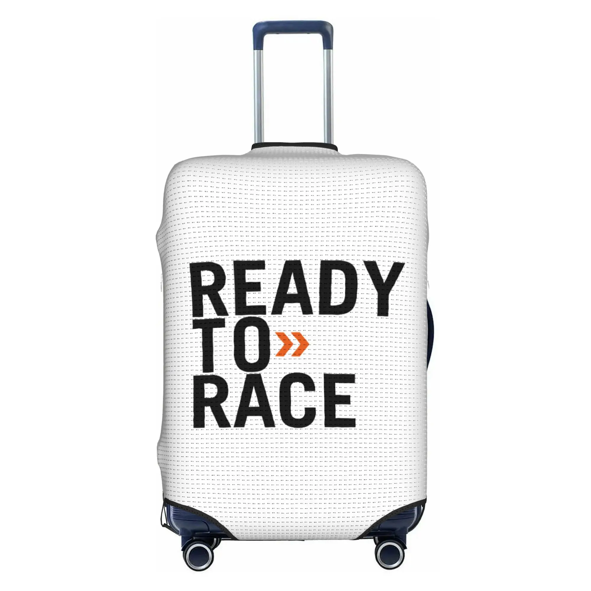 Custom Ready To Race Travel Luggage Cover Elastic Racing Sport Motorcycle Rider Suitcase Cover Protector Fit 18-32 Inch