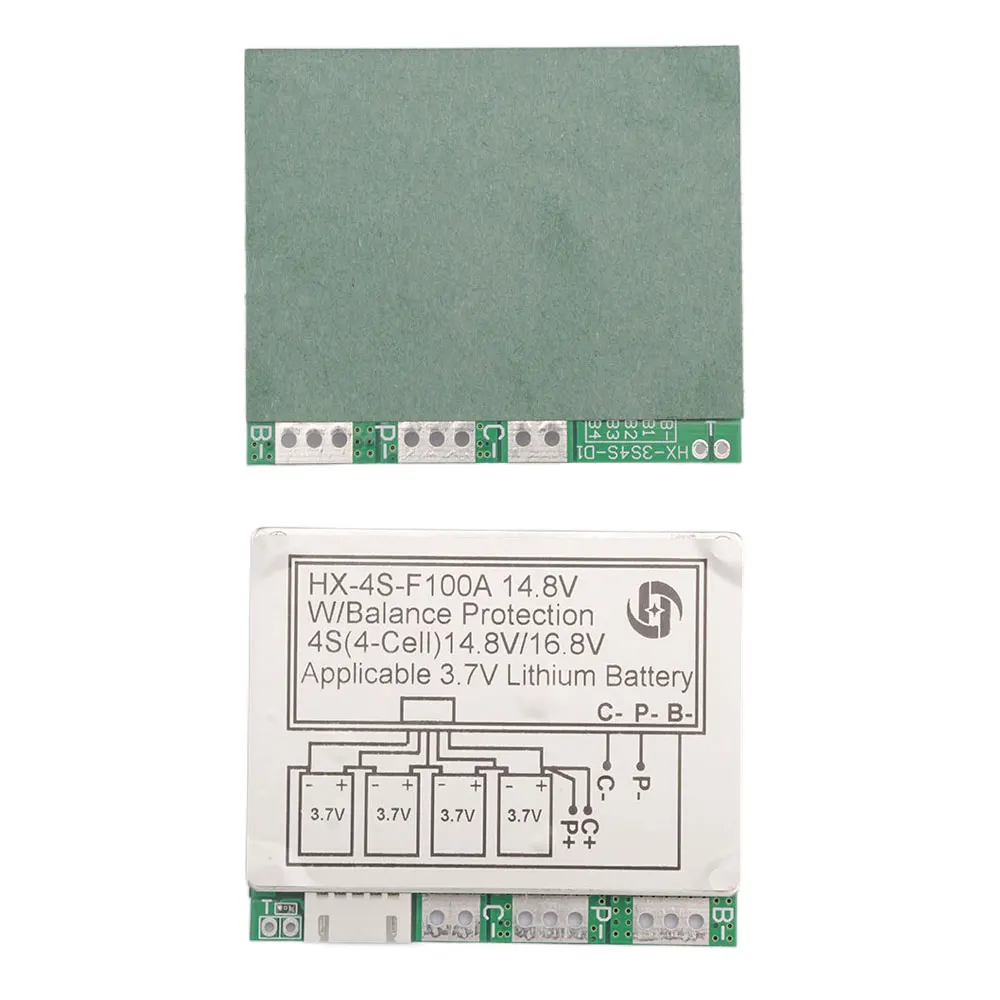 4S 14.8V Lithium Batterij Opladen Beschermingsplaat 100a Split Poort Batterij Management Systeem Actieve Egalisatie Module