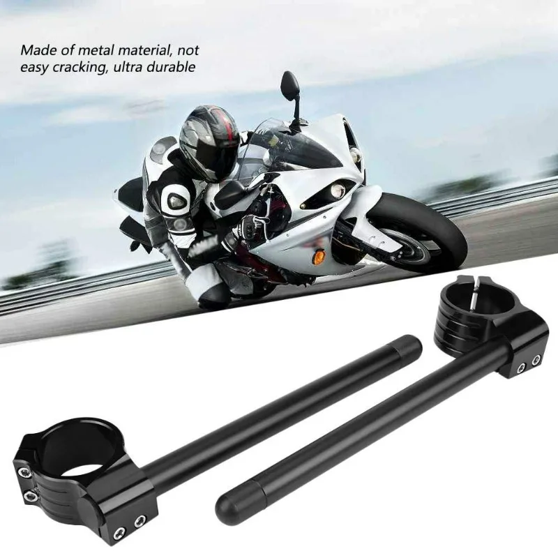 CNC Split Handlebars for Motorcycle - Aluminum Alloy Racing Modified Handlebars, High Strength & Precision Machining