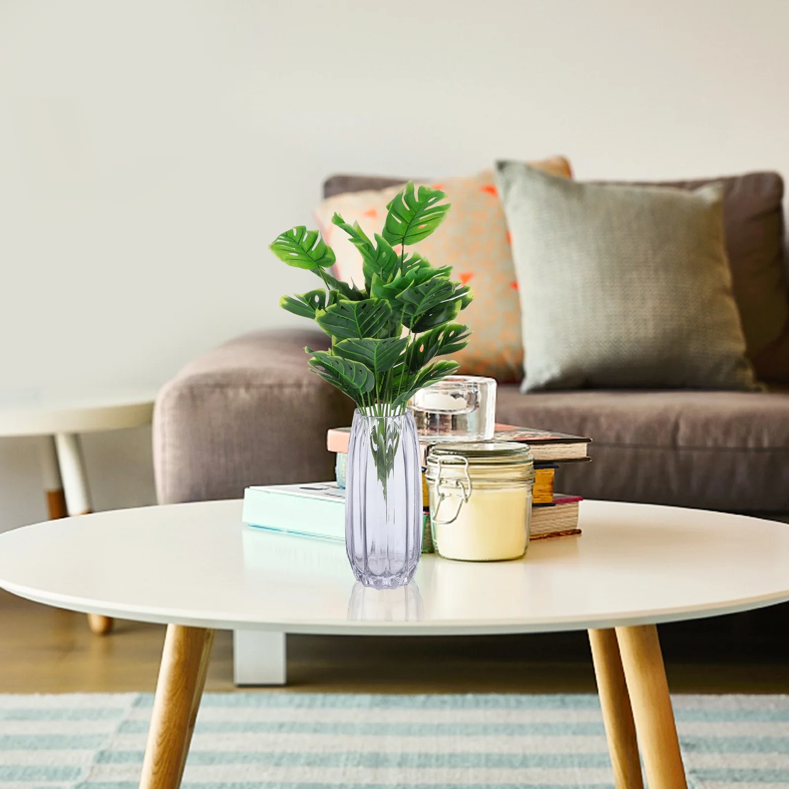 

1Pcs Eco Friendly Artificial Monstera Leaf Branch Fake Plant Branch Perfect for Wedding Christmas Holiday Photo Decoration