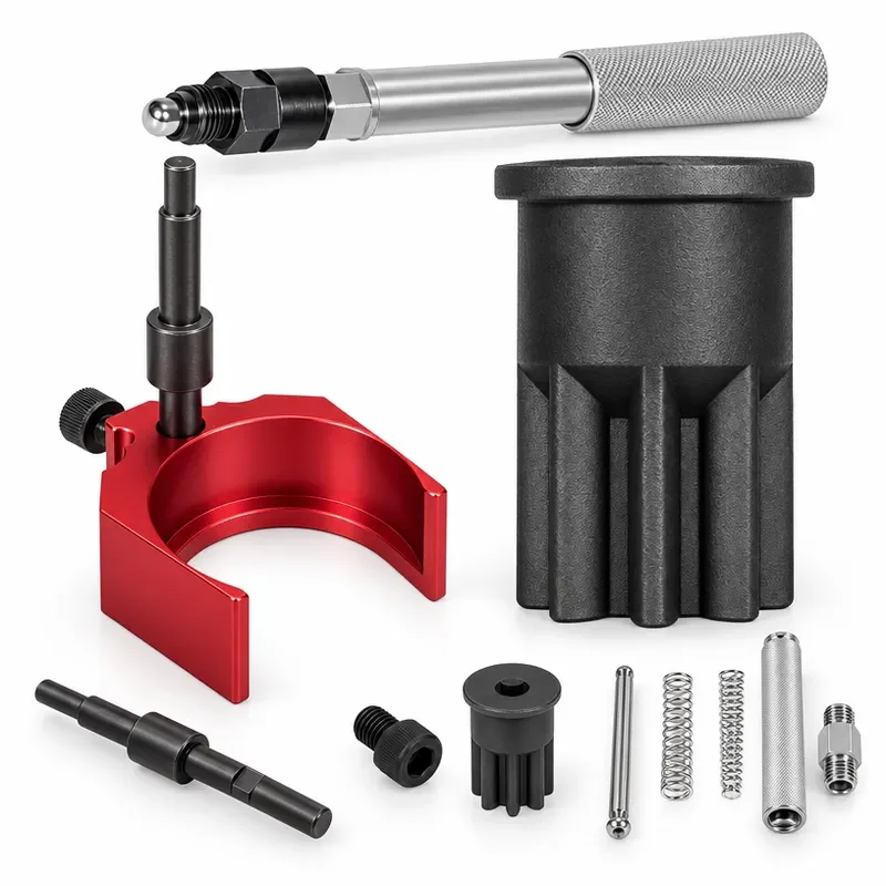 Complete Diesel Engine Timing Tool Kit, Injector Height Gauge, Timing Pin, Barring Socket for C7 C9 C13 C15 C16 Engine