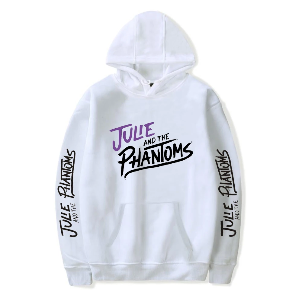 Sudadera con capucha de Julie y los fantasmas, jersey Unisex, chándal para hombres y mujeres, ropa de calle Harajuku, ropa Merch Curve de puesta de sol de talla grande