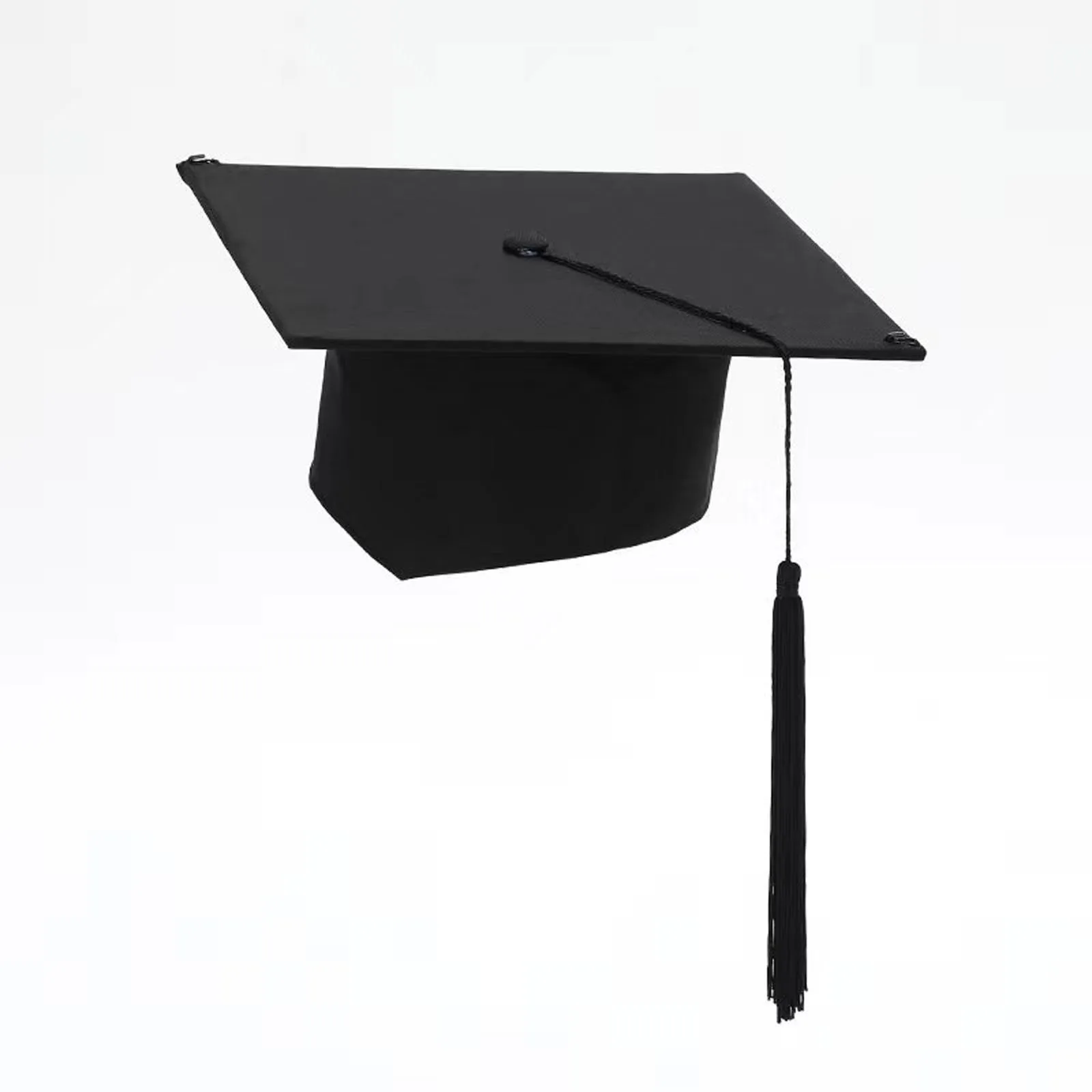 Graduation Hat Doctor Postdoctoral Cap Black Adult Bachelor Caps with Tassels for University Master Congratulation Party Costume