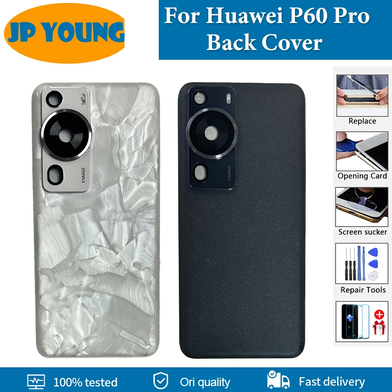 

Original Battery Cover For Huawei P60 Pro Back Cover Rear Door Housing MNA-AL00 MNA-LX9 Back Case With Logo Replacement Parts