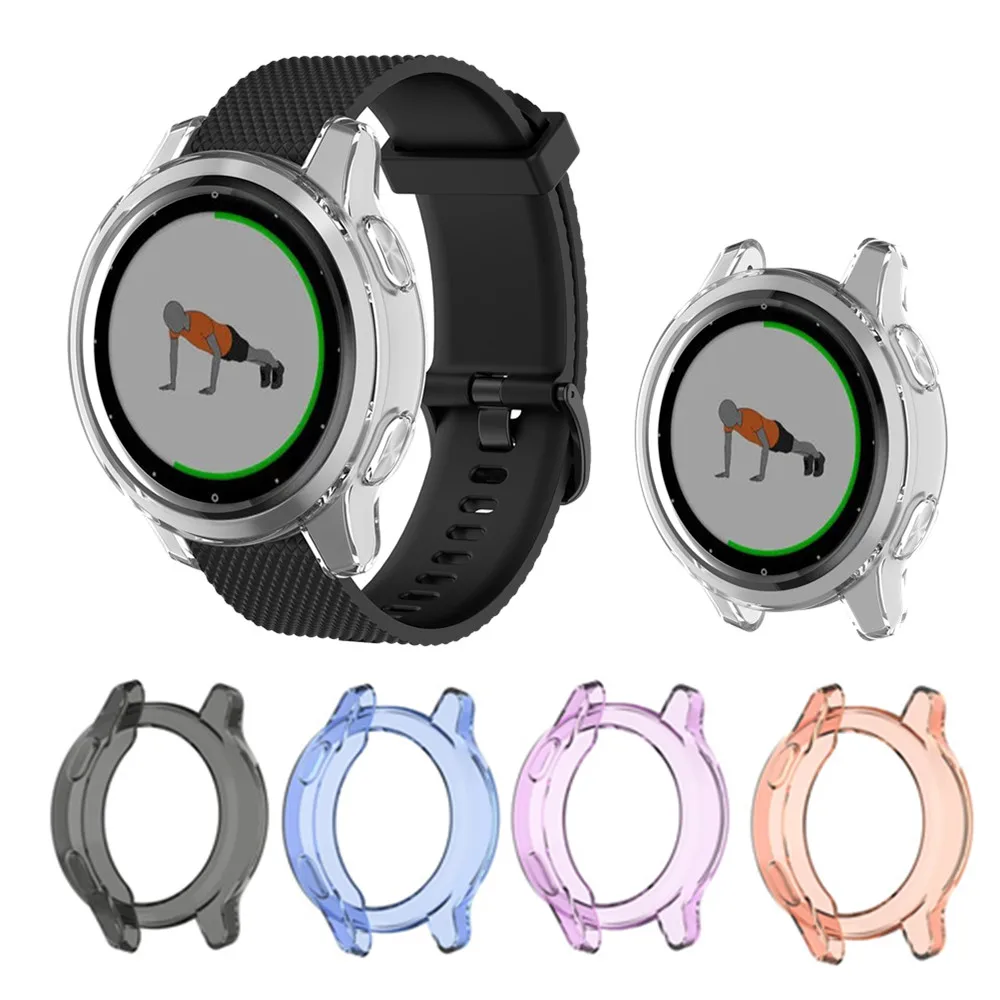 TPU Case Cover For Garmin Vivoactive 4S & Vivoactive 4 Smart Watch Protector Frame For Garmin Vivoactive 4 / 4S Protective Shell