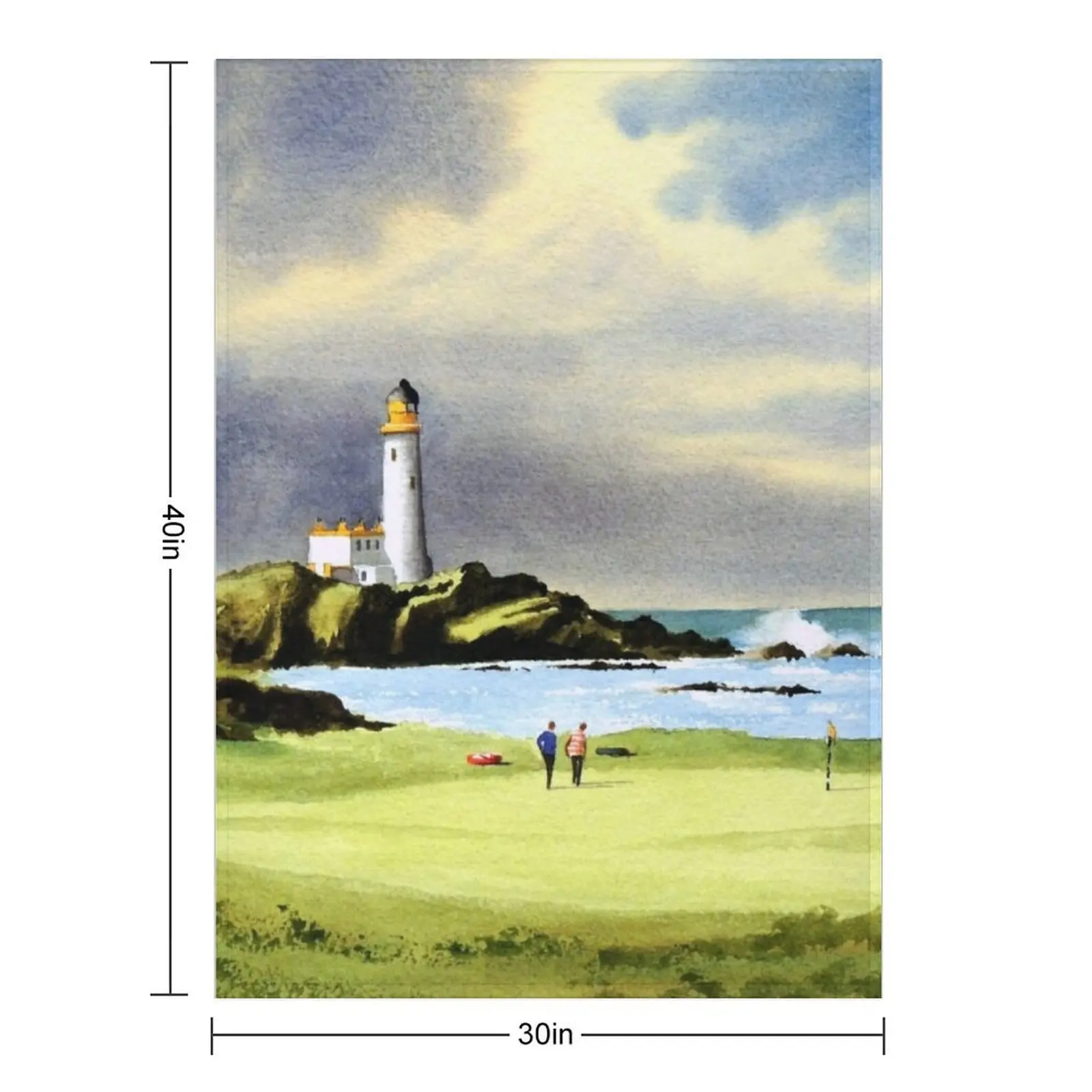 Turnberry Golf Course Scotland 10th Hole Throw Blanket Thin Warm Luxury Throw Sofa Quilt Blankets