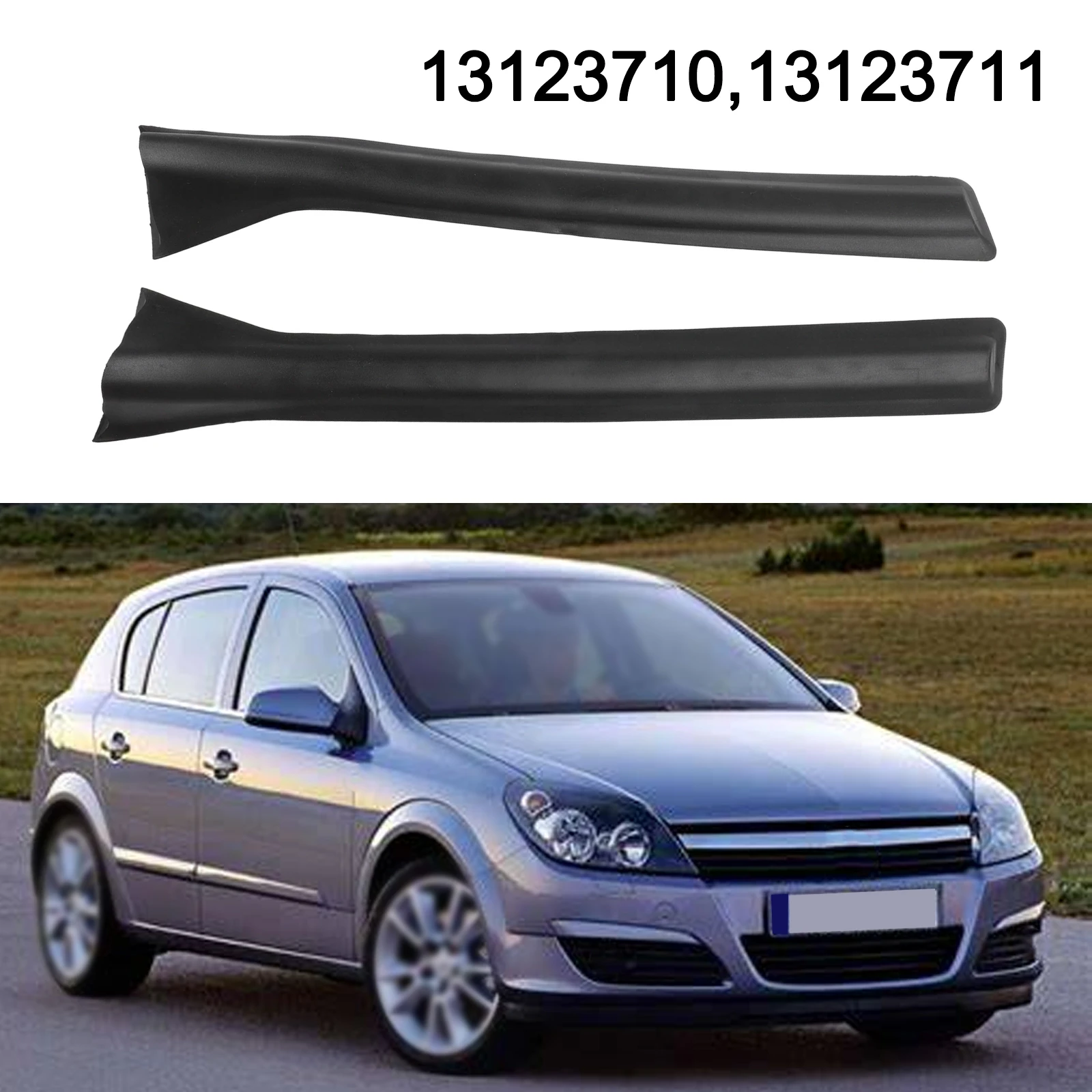 

BPillar Cover Set for For OPEL Astra H For VAUXHALL Astra H 2004 2010 Left Right ABS Black Car Door Sealing Strip