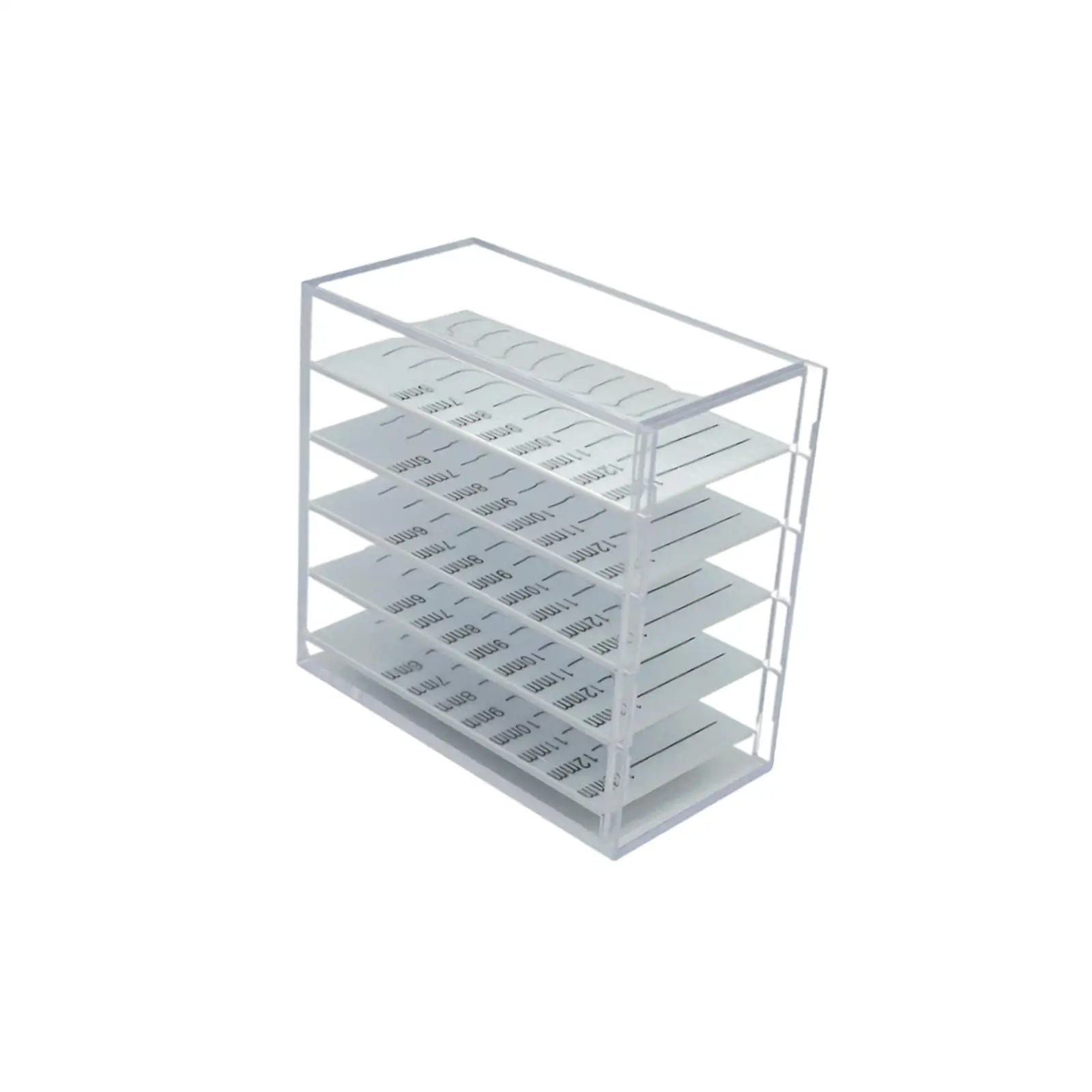 Boîte de rangement de cils en acrylique, organisateur multicouche, conteneur de cils réutilisable, tiroirs pour outils d'extension professionnels