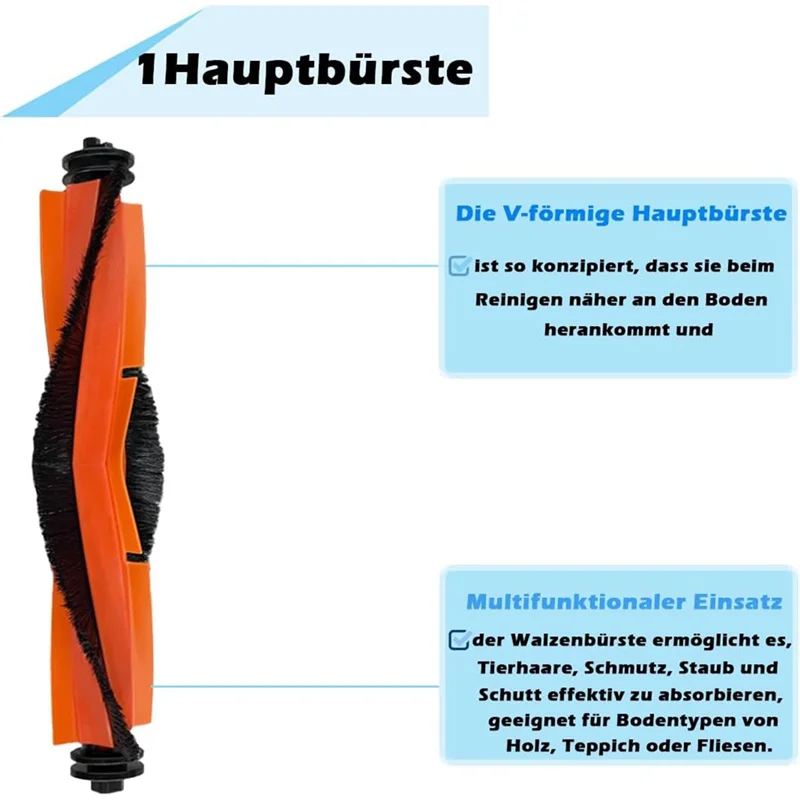 드림 X40 울트라 컴플리트, S30 프로 울트라 로봇 진공청소기 메인 사이드 브러시 HEPA 필터 걸레 천 먼지 봉투 A005