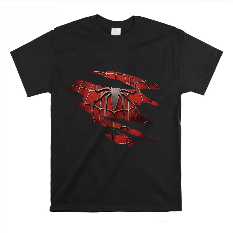 Spider-man Spiderman película Retro Comic hombres camisetas creativas cuello redondo mujeres camiseta algodón regalo de cumpleaños Tops ropa
