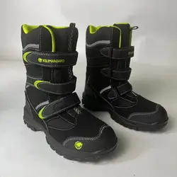 Cold Resistance -20℃ Waterproof Children Snow Boots Kids Winter High Shoes Non-Slip Thickening Plush Keep Warm Size 29-38