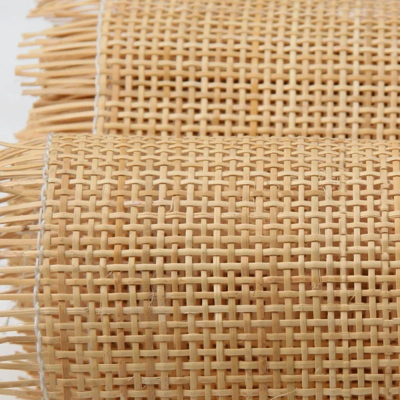 Natural Hand-woven Square Rattan Rolls Real Rattan Mesh Furniture Repair Material Chair Back Table Cabinet Door DIY Making Tools